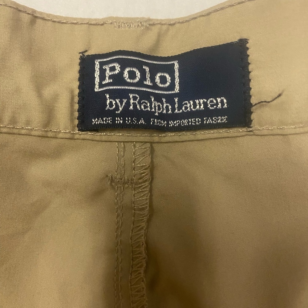 VTG Polo Ralph Lauren Men's Khaki Golf Shorts Shorts Size 36 - Picture 5 of 7